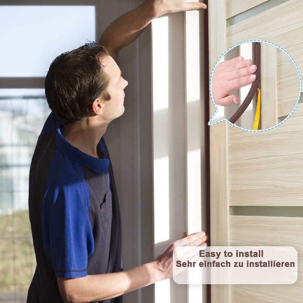 Thumbnail 4 de Dichtungsband für Türen und Fenster, 20 m, selbstklebend – 9 mm Breite, braun, EPDM-Schaumdichtung