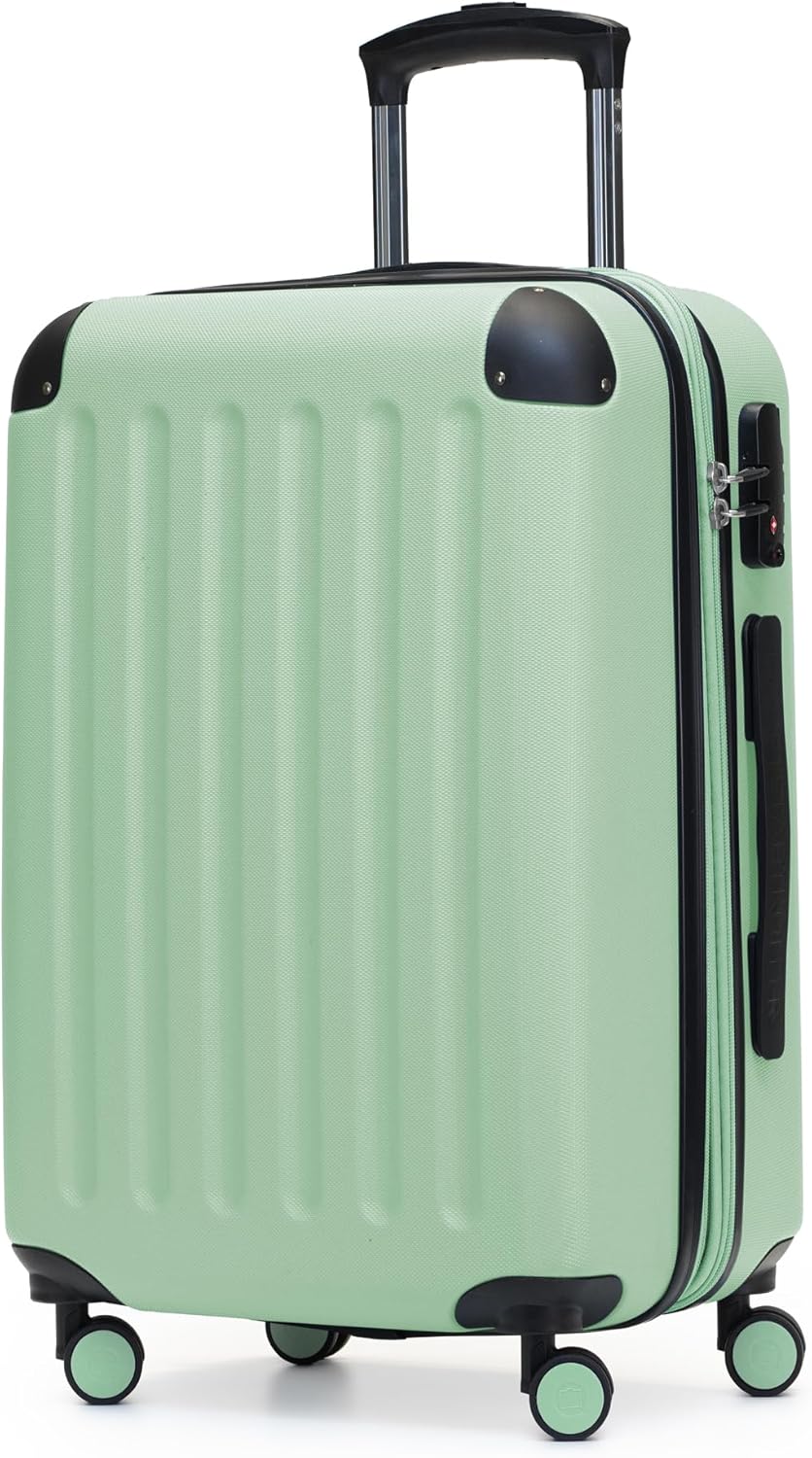 Detalle de Hauptstadtkoffer SPREE: Bagaglio a mano rigido 55 cm, 42 L, espandibile, 4 ruote doppie e TSA – Mint