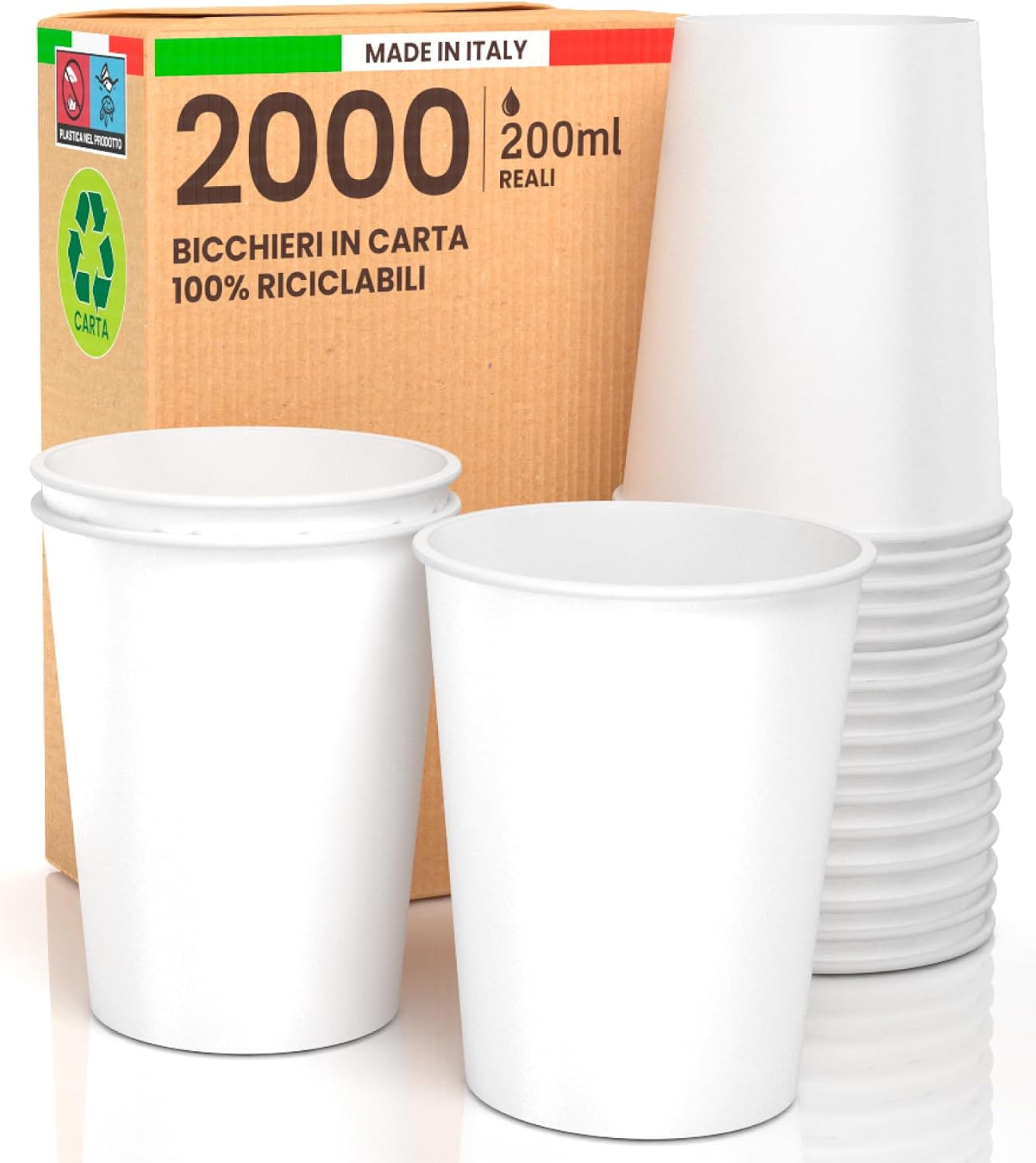 Thumbnail 6 de Baciato Caffè 1000 bicchieri carta 200ml 🥤