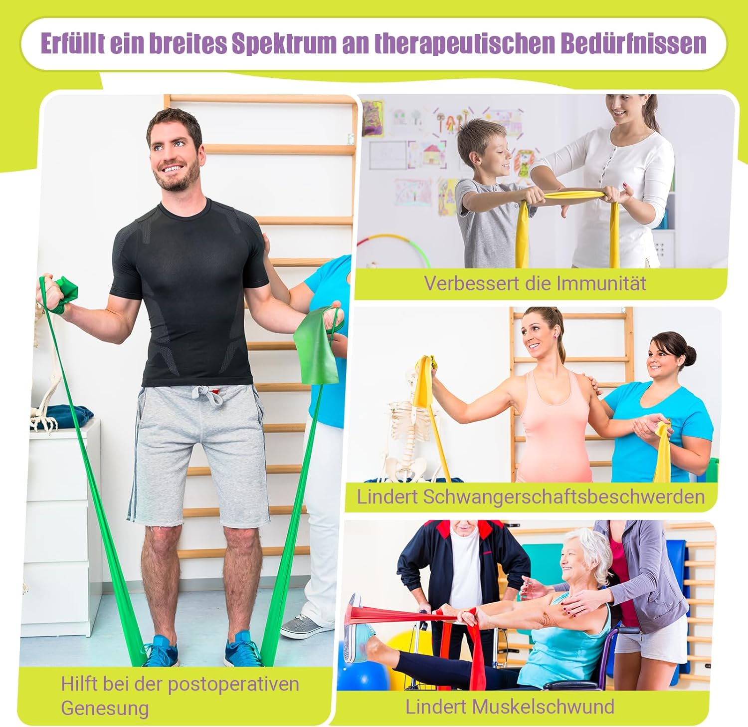 Thumbnail 4 de GYMERK Fitnessbänder 3er-Set 1,8 m