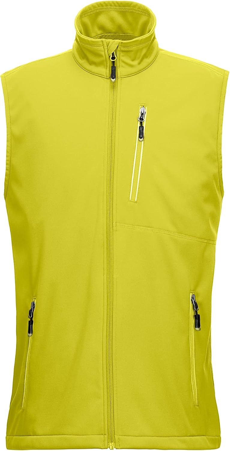 Detalle de 33,000ft leichte Softshell-Weste für Herren – wind- und wasserdicht, atmungsaktiv (Lauf-/Rad-/Outdoorweste)
