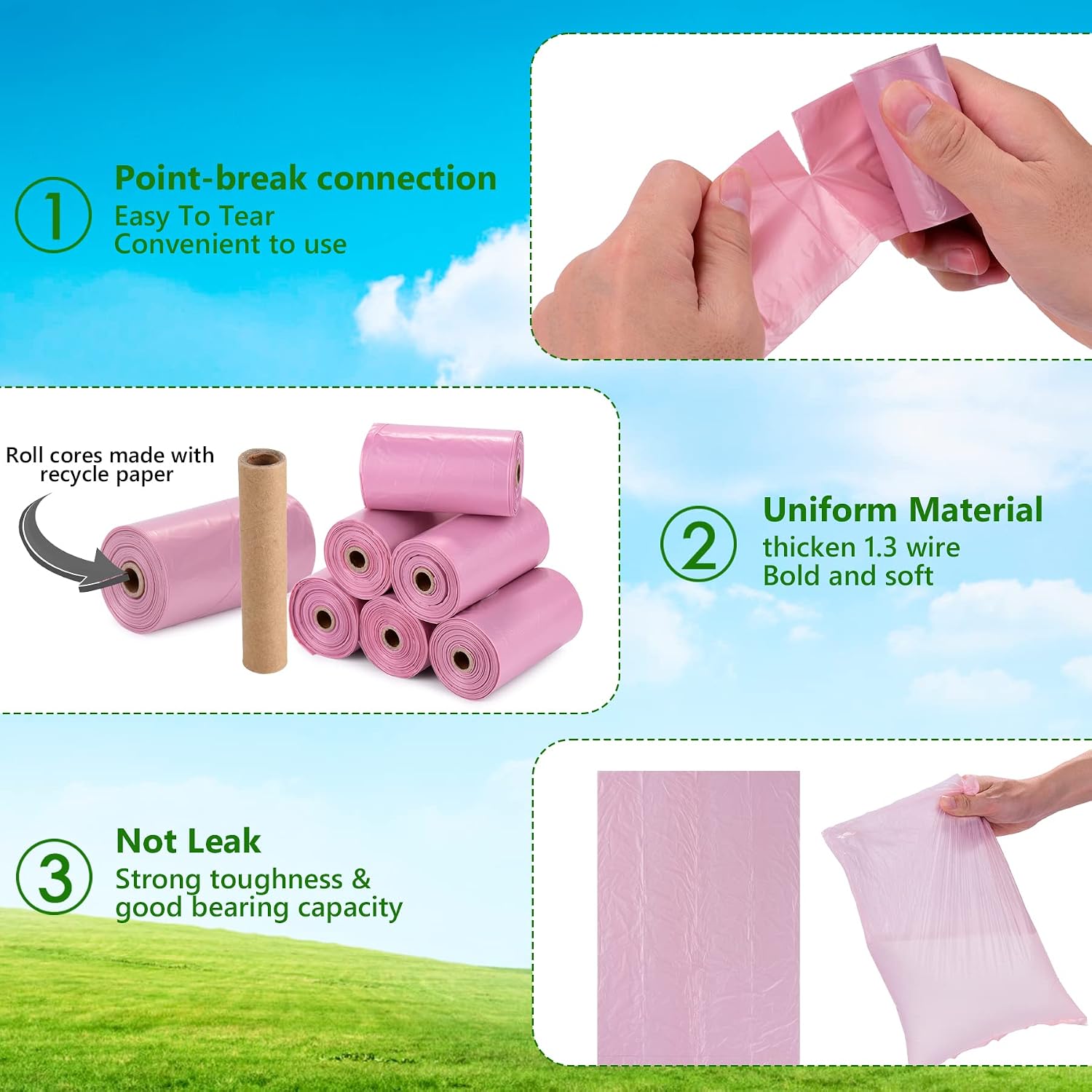 Thumbnail 5 de Nineaccy Biodegradable Dog Poo Bags 300 pack 🐕