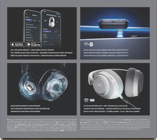 Thumbnail 14 de SteelSeries Arctis Nova 3P Wireless: auriculares gaming multiplataforma con batería de 40 h y control magnético