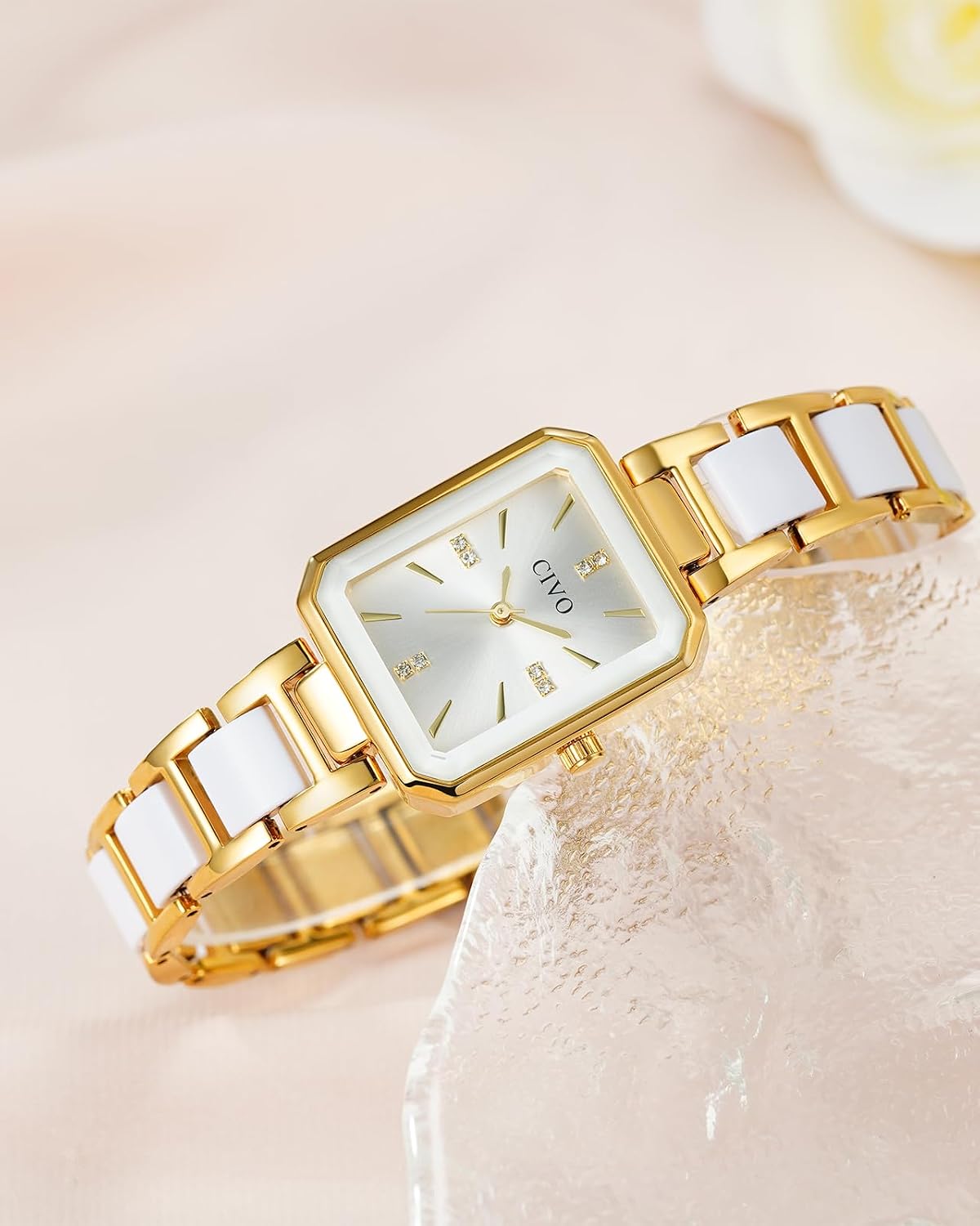 Detalle 2 de CIVO Armbanduhr Damen Rechteckig 28,5×24 mm