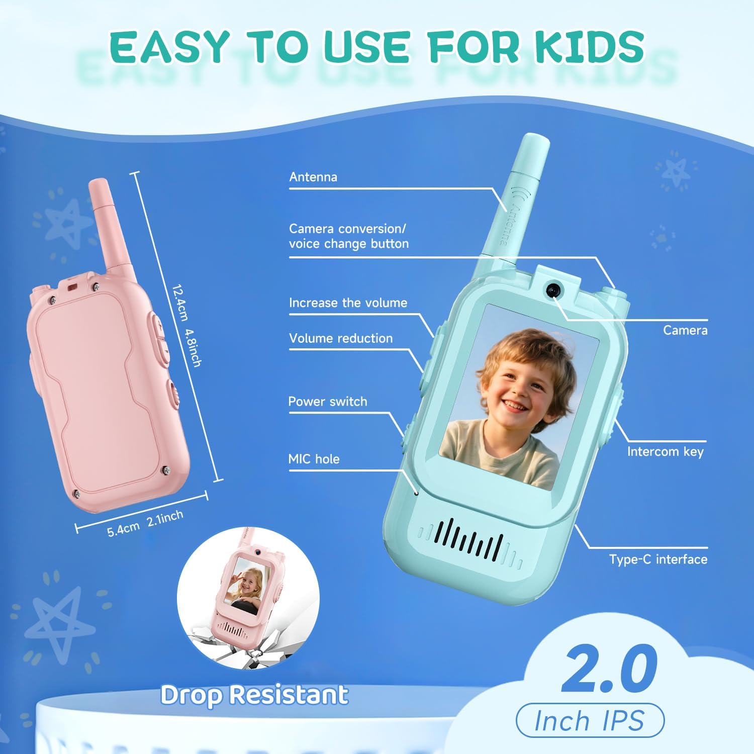 Thumbnail 5 de Video Walkie Talkies 2-Pack