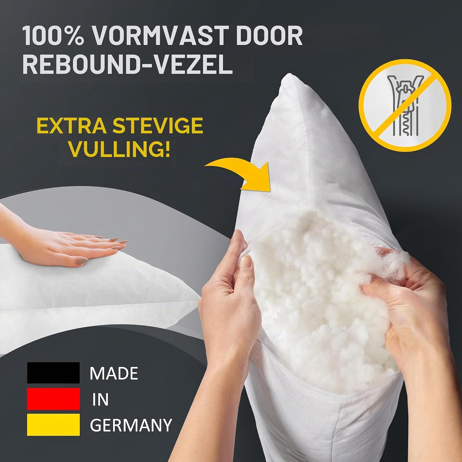 Detalle de LILENO HOME binnenkussens 50 x 50 cm, set van 2, wasbaar op 40 °C