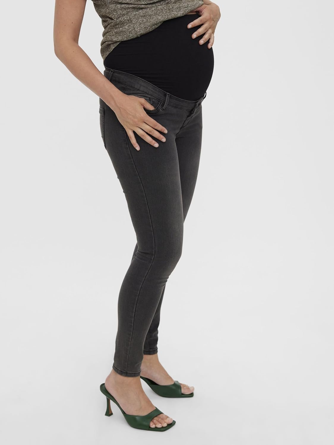 Thumbnail 1 de Mamalicious Vmmtanya jeans premaman skinny con piping e cotone riciclato