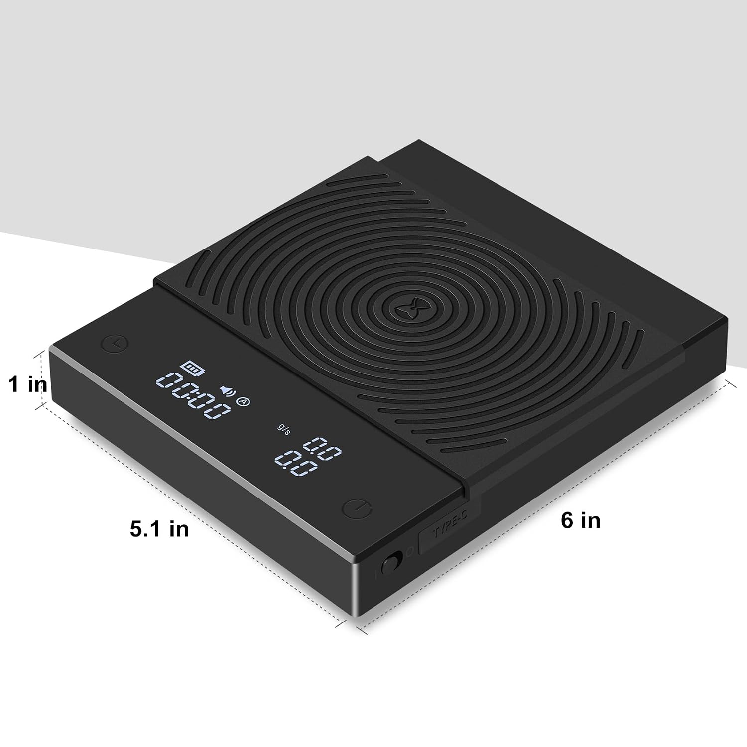 Detalle 2 de TIMEMORE Black Mirror Basic 2.0 Kaffeewaage, 0,1 g