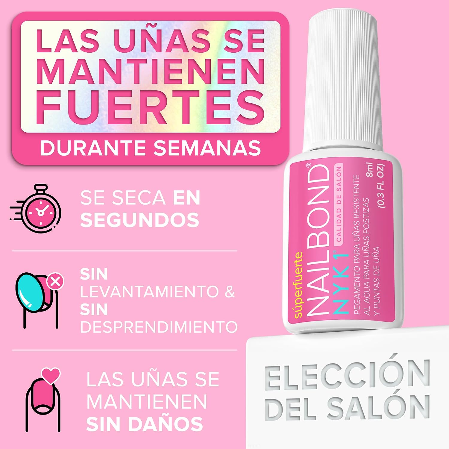 Thumbnail 5 de NYK1 NailBond: Pegamento para Uñas Postizas Súper Fuerte (8 ml)