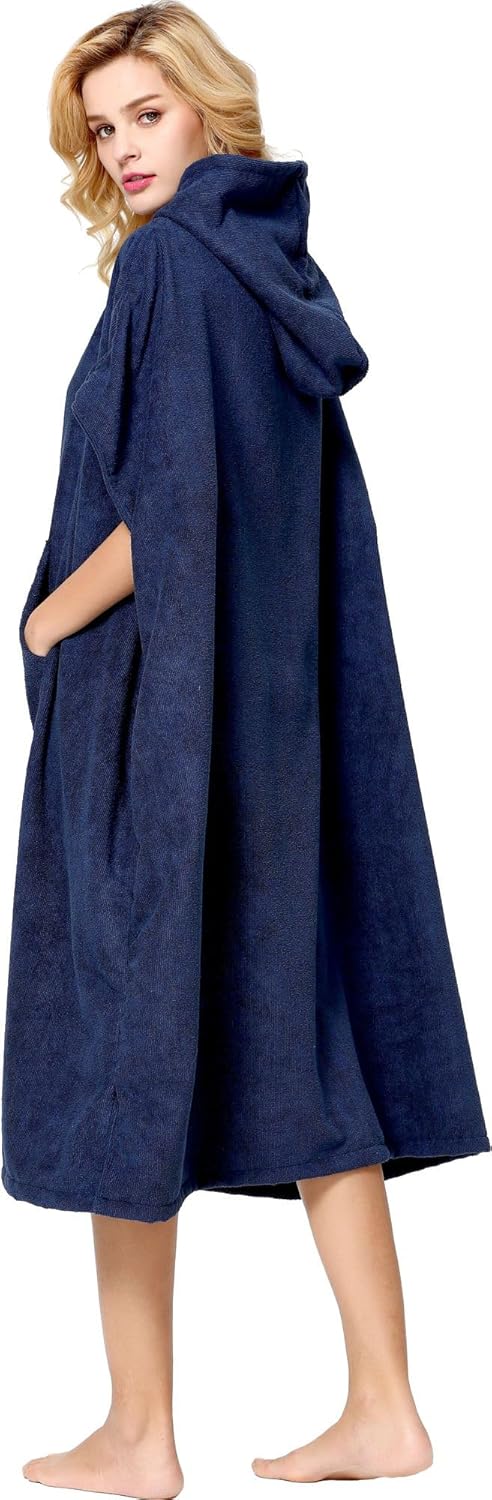 Thumbnail 1 de Poncho Robe Cressi Blue Navy L/XL 92x118 cm – Peignoir polyvalent pour activités nautiques