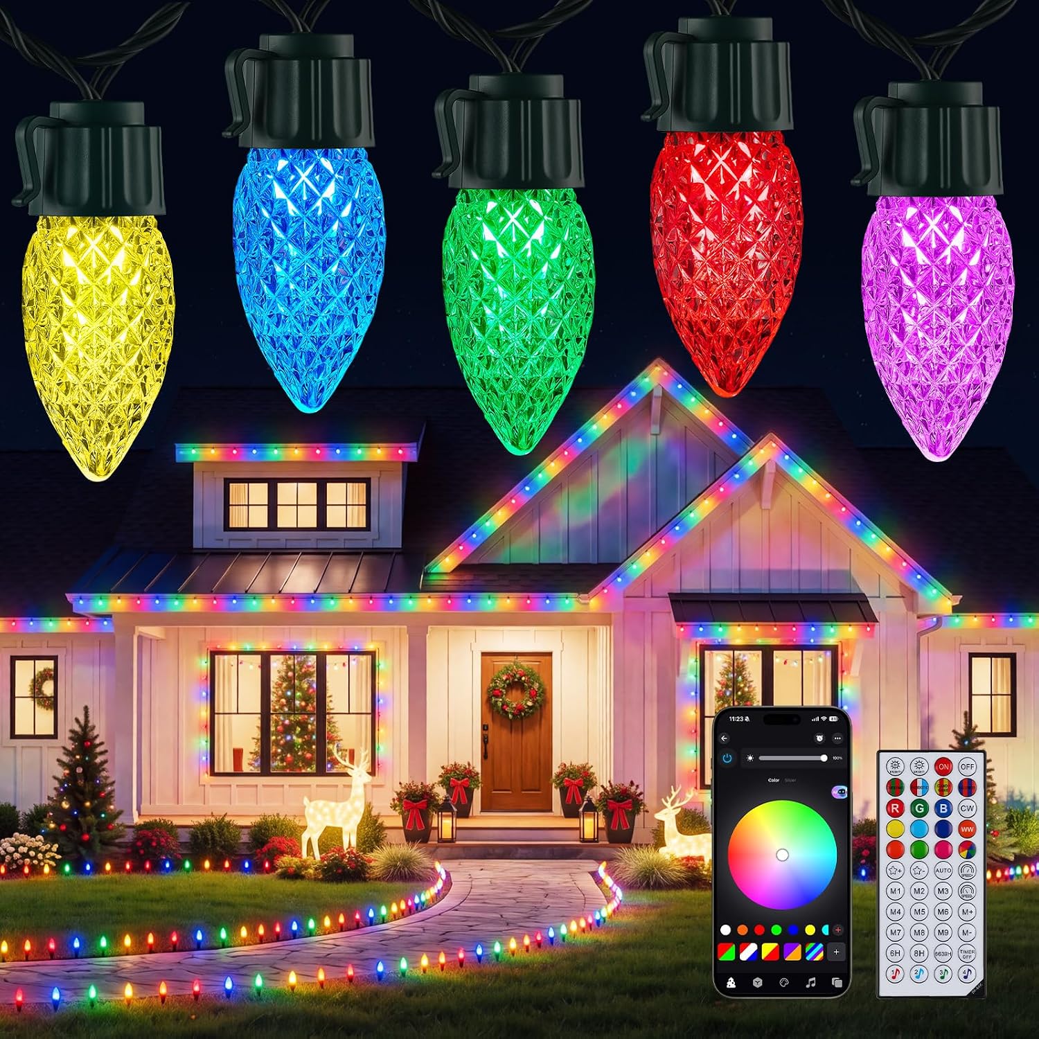 Detalle de Minetom C9 Christmas Lights 115FT