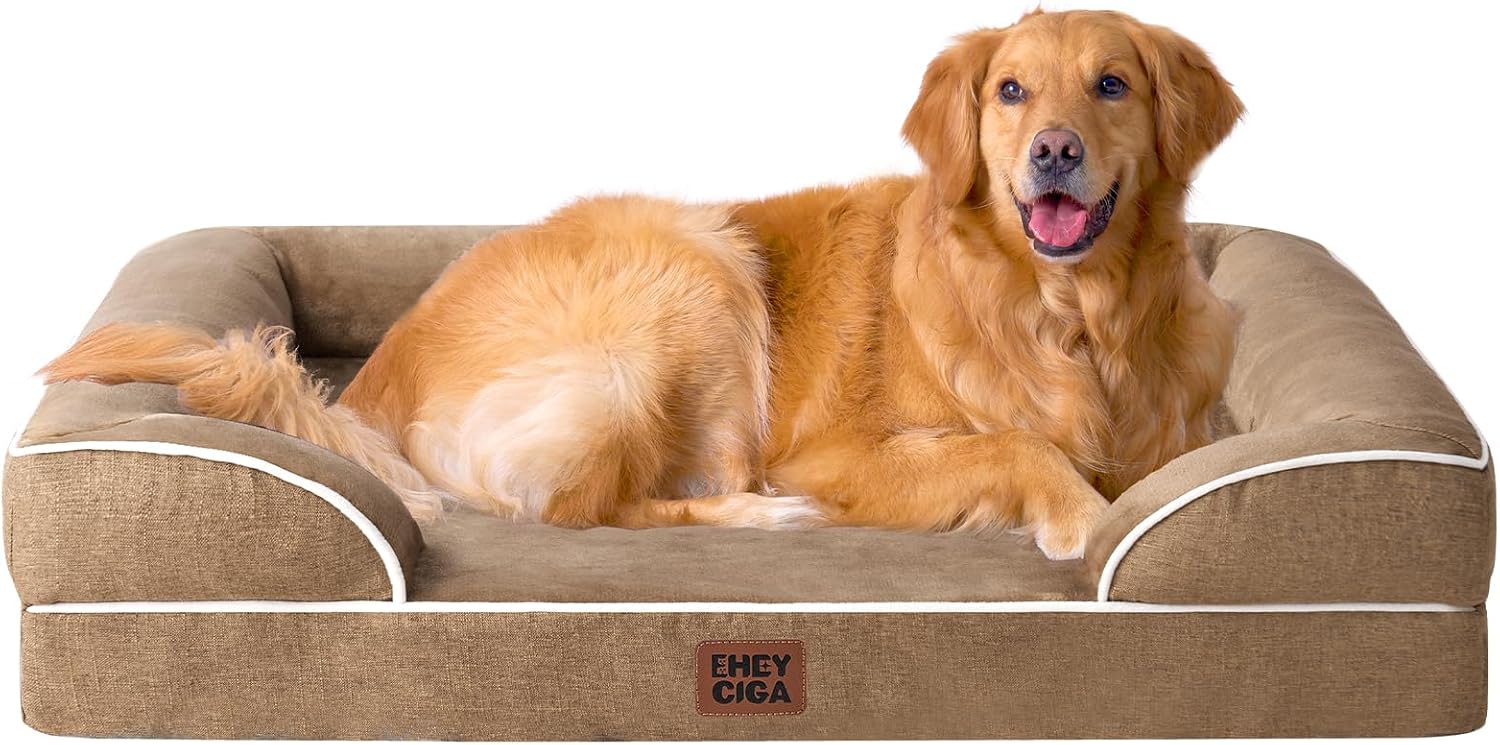 Detalle de EHEYCIGA Orthopädisches Hundebett 112×81 cm