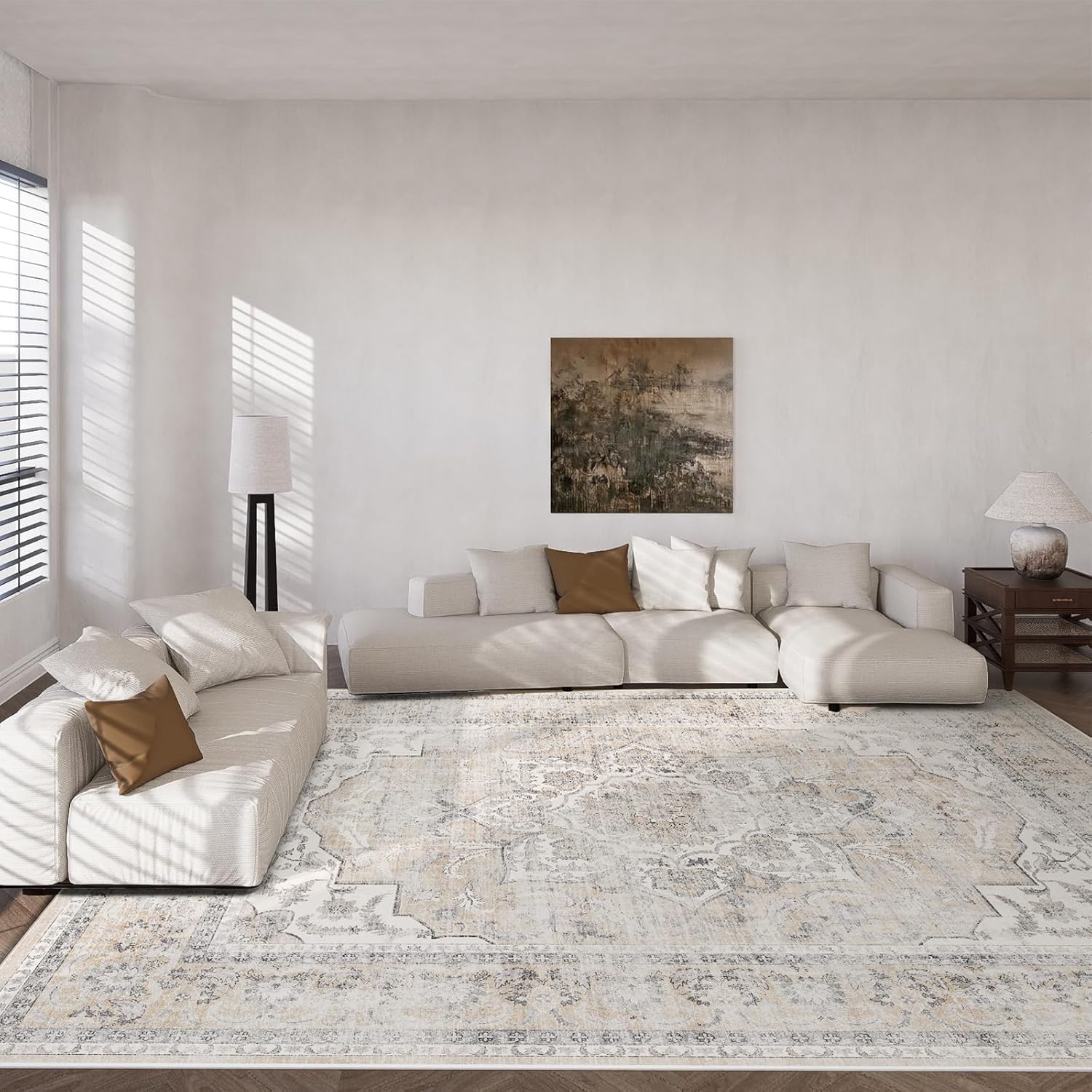 Detalle 2 de palohom 9x12 Washable Rug for Living Room 🏠