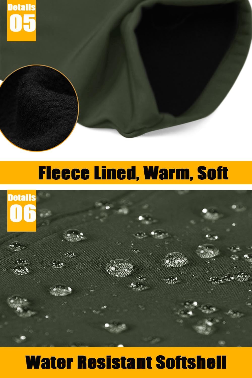 Thumbnail 6 de TACVASEN outdoor winter trousers, fleece softshell