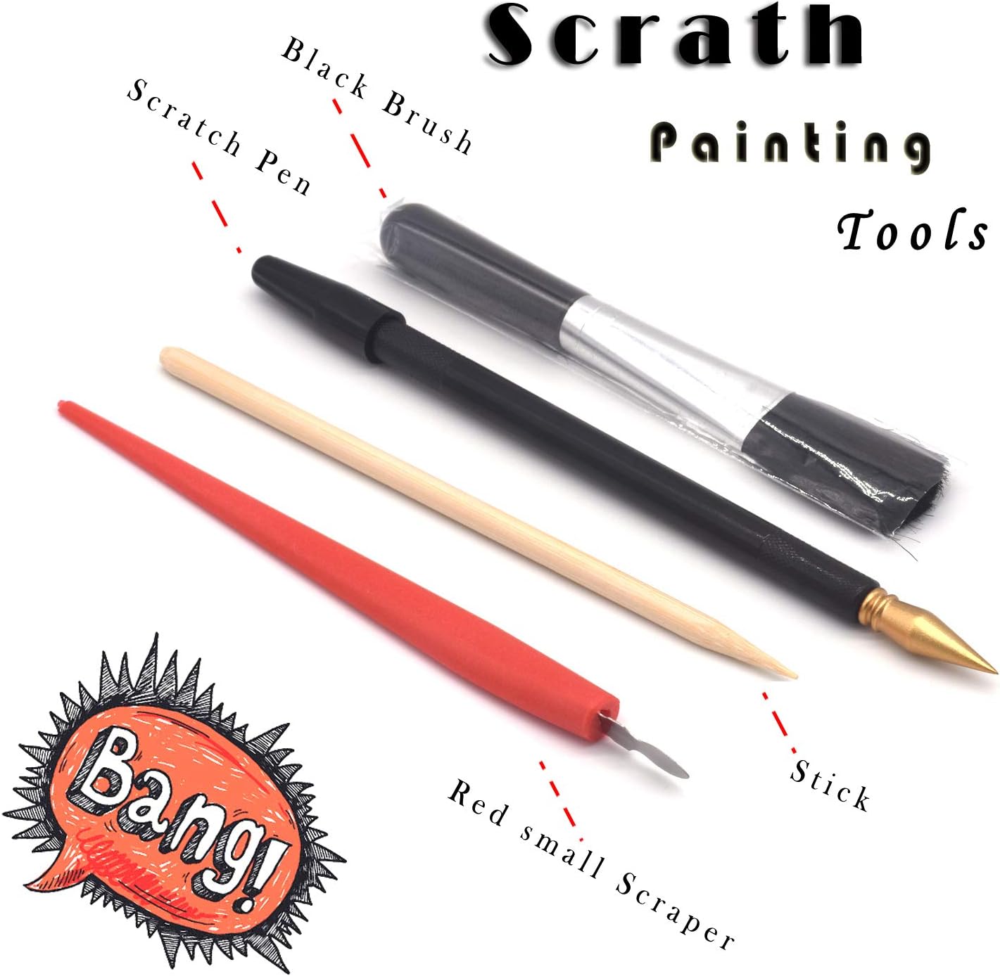 Detalle 1 de DESINIK Scratch Art Set, A4