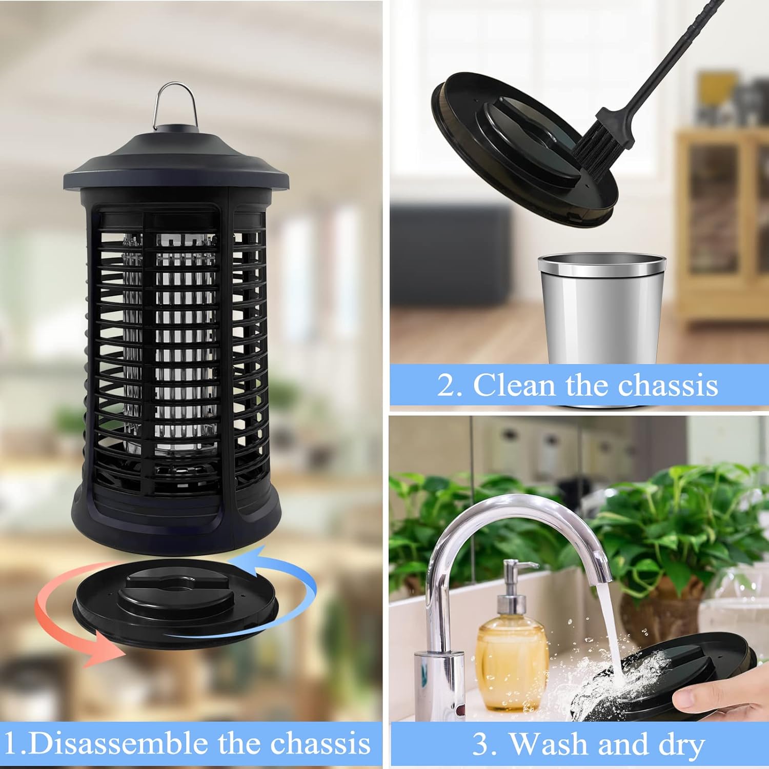Thumbnail 3 de Electric Bug Zapper Indoor/Outdoor 4200V High Powered Mosquito Killer