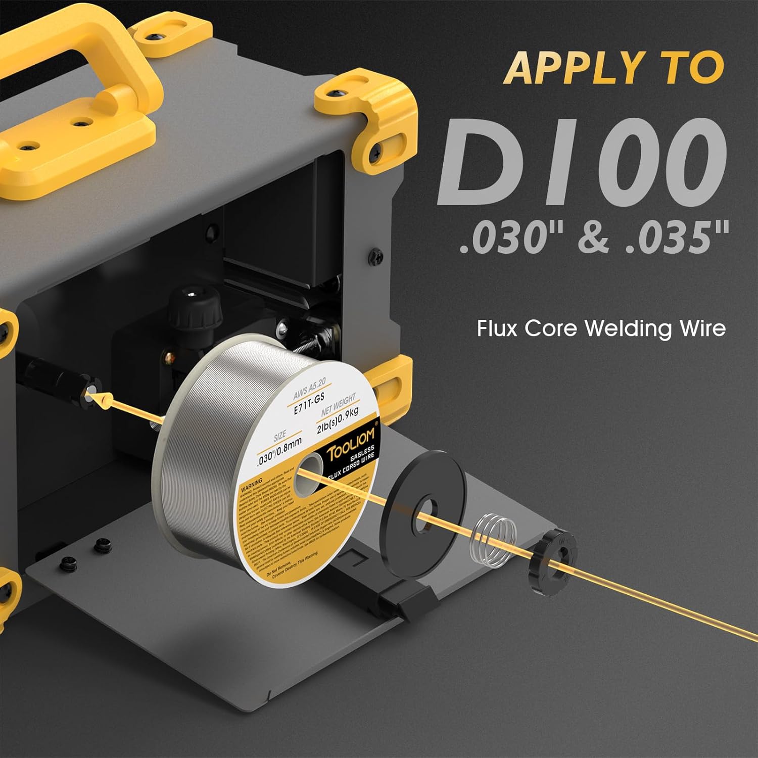 Thumbnail 4 de TOOLIOM 135A Mini MIG Welder (Flux Core / Gasless) – 3-in-1 110V Portable Inverter Machine