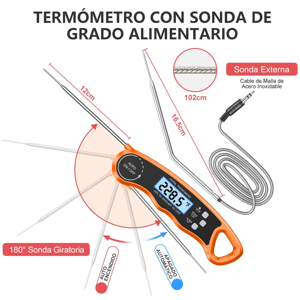 Detalle 2 de CIRYCASE Termometro Cocina 102 cm sonda