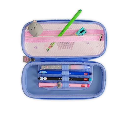 Detalle de Legami Astuccio Wonderwow Kitty – 2 Scomparti, zip, 23x11x5 cm