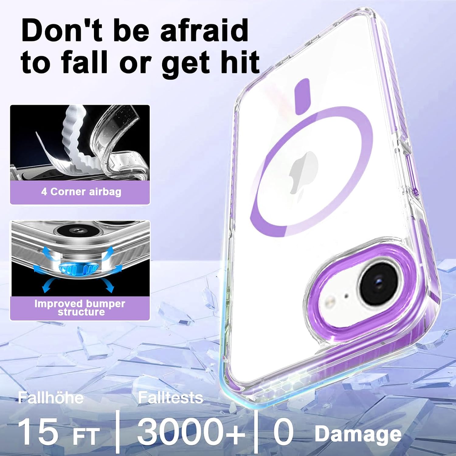 Detalle de Galful Handykette Handyhülle für iPhone 16e 6,3"
