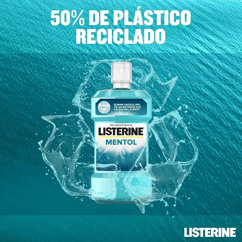 Thumbnail 4 de Listerine Mentol Colutorio Bucal 24h Fresh 🦷 Pack de 4