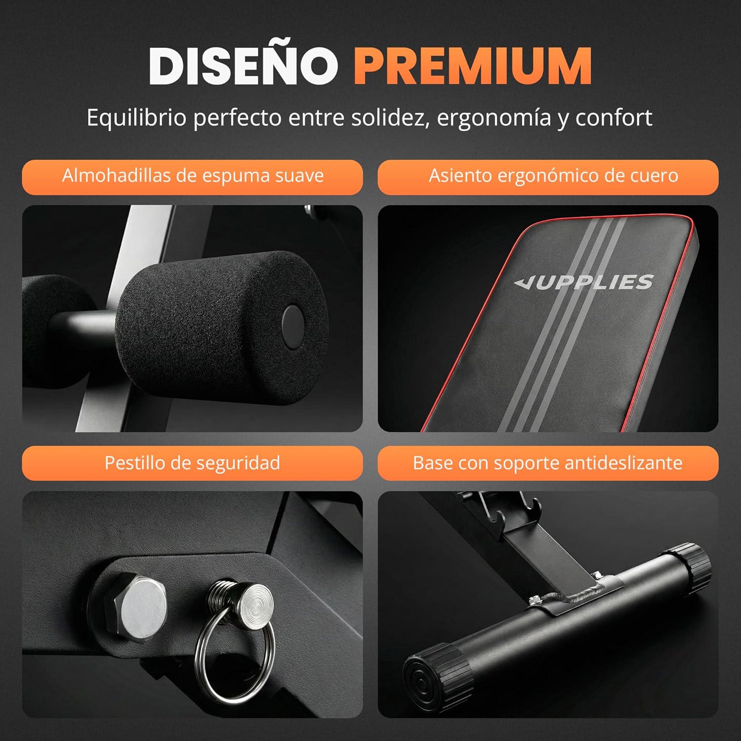 Thumbnail 5 de JUPPLIES Banco de musculación 250 kg