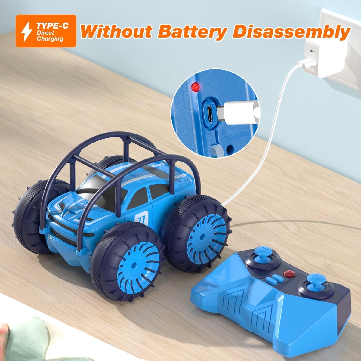 Detalle 2 de MaxTronic Fast Direct Charging RC Car 2.4GHz