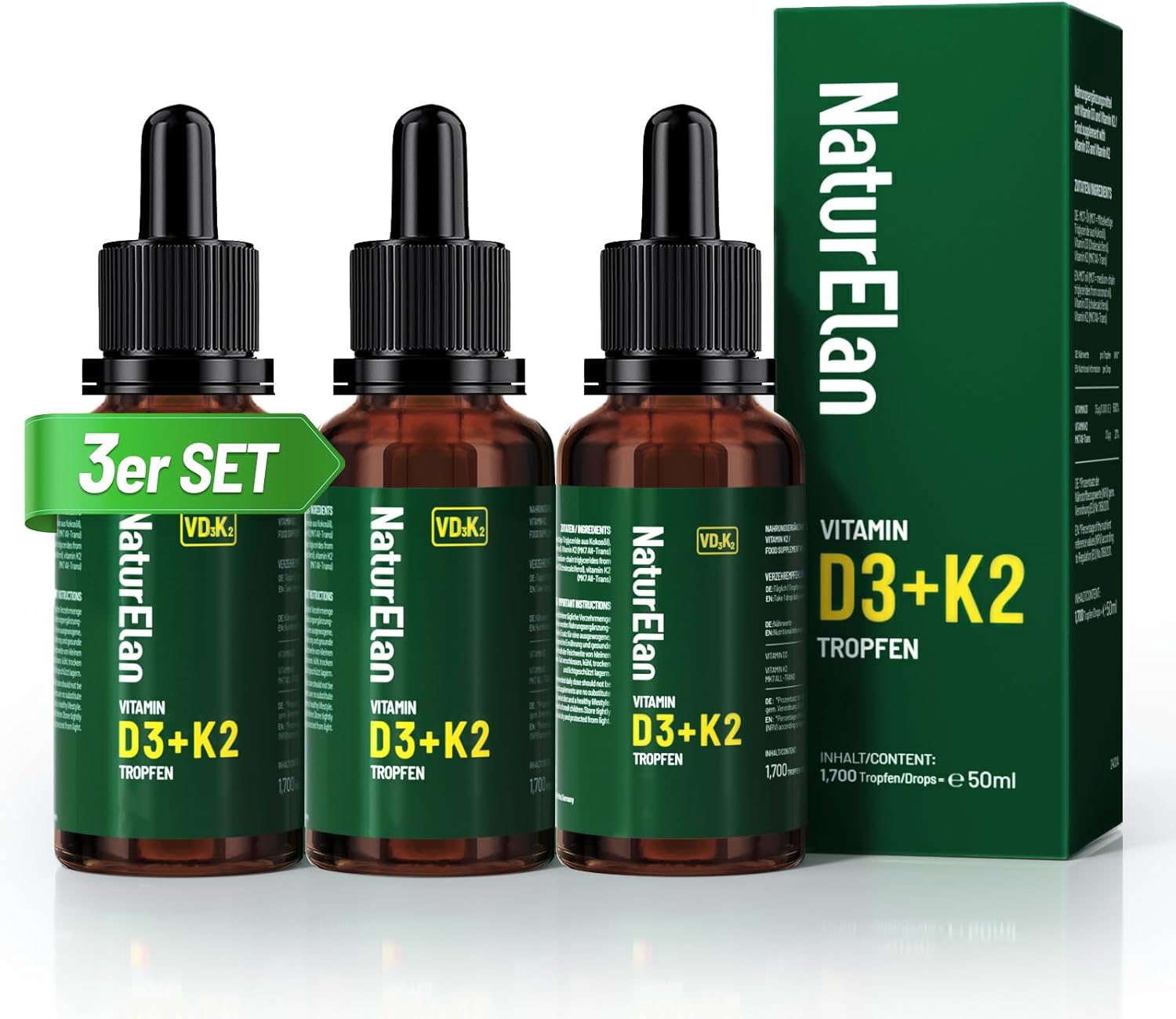 Thumbnail 6 de Vitamin D3 20.000 I.E. hochdosiert (400 Tabletten) – 1 Tablette alle 20 Tage, vegetarisch