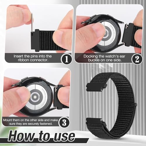 Detalle de BTTNG correa de reloj de nailon