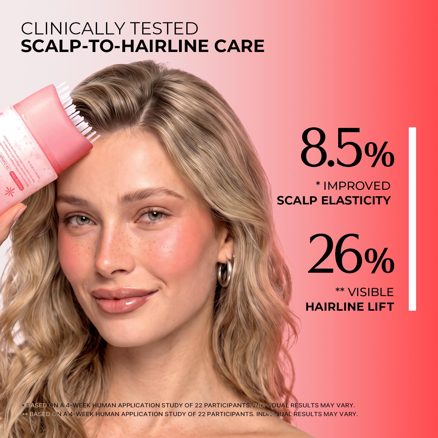 Thumbnail 4 de lilyeve GROWTURN Pink Collagen Capsule Scalp Serum with Built-In Brush, 3.38 fl oz