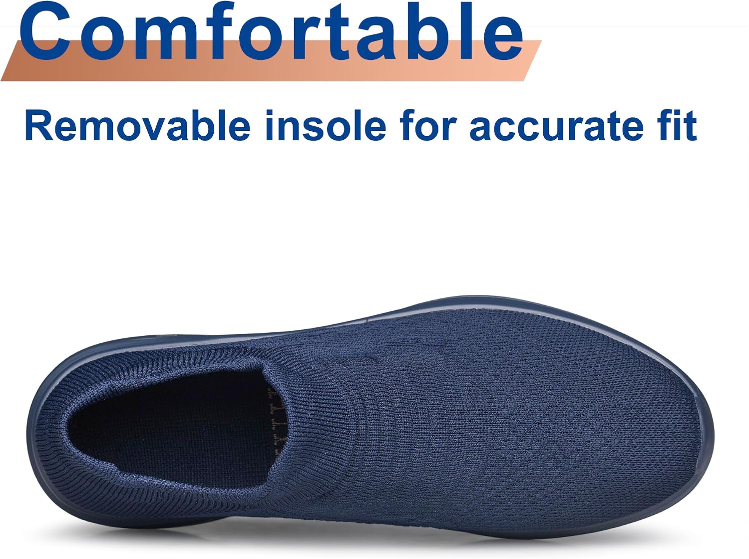 Detalle de Womens Slip On Trainers Walking Shoes – Non-slip, breathable workout & walking trainers