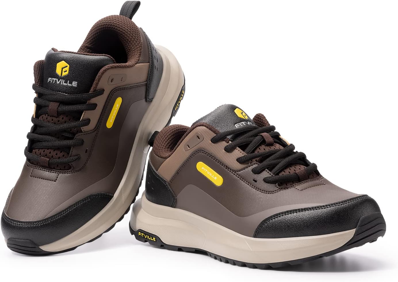Thumbnail 6 de FitVille Men's Extra Wide Fit Walking Hiking Shoes