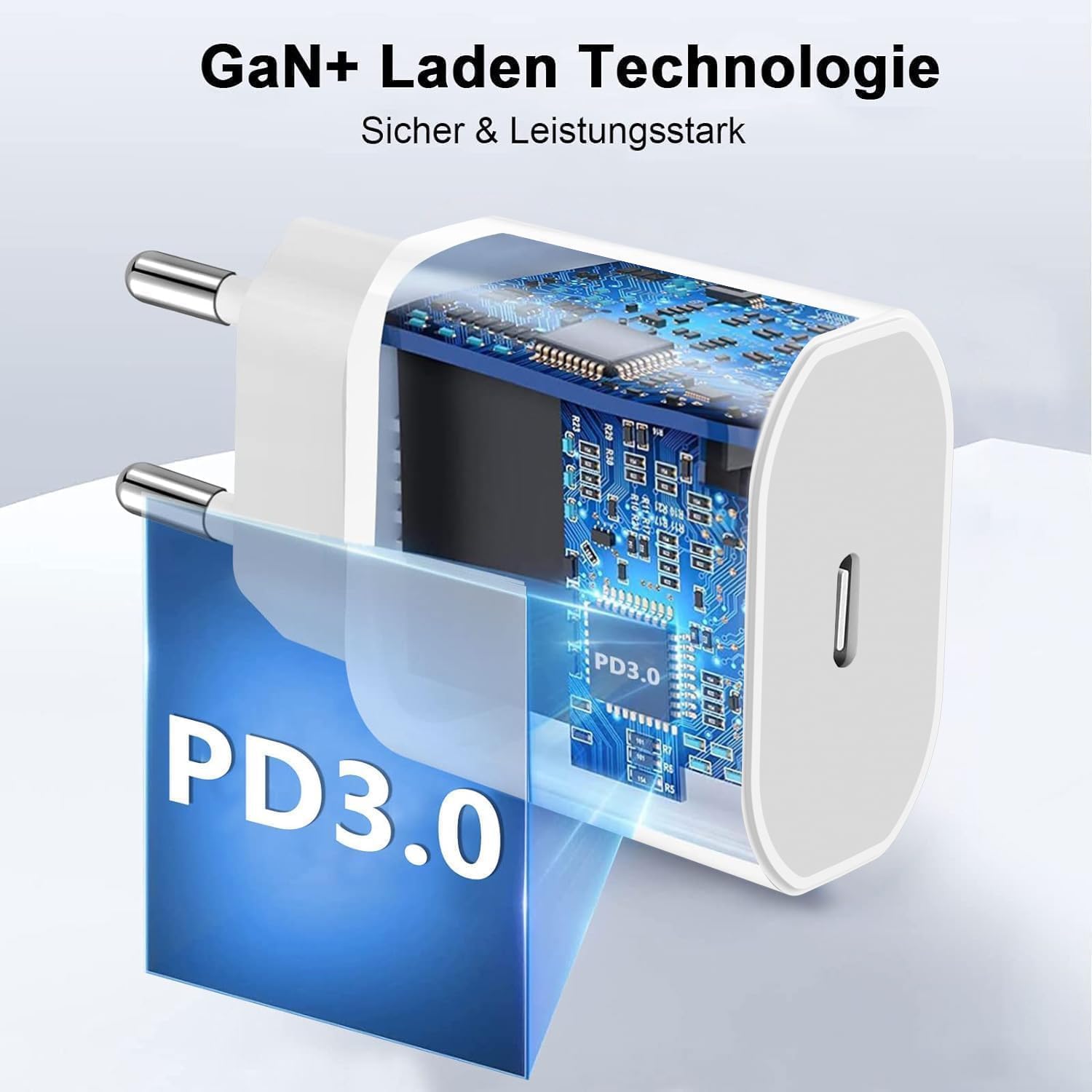 Thumbnail 4 de iPhone Schnellladegerät 25W USB-C Ladegerät mit 2M Kabel