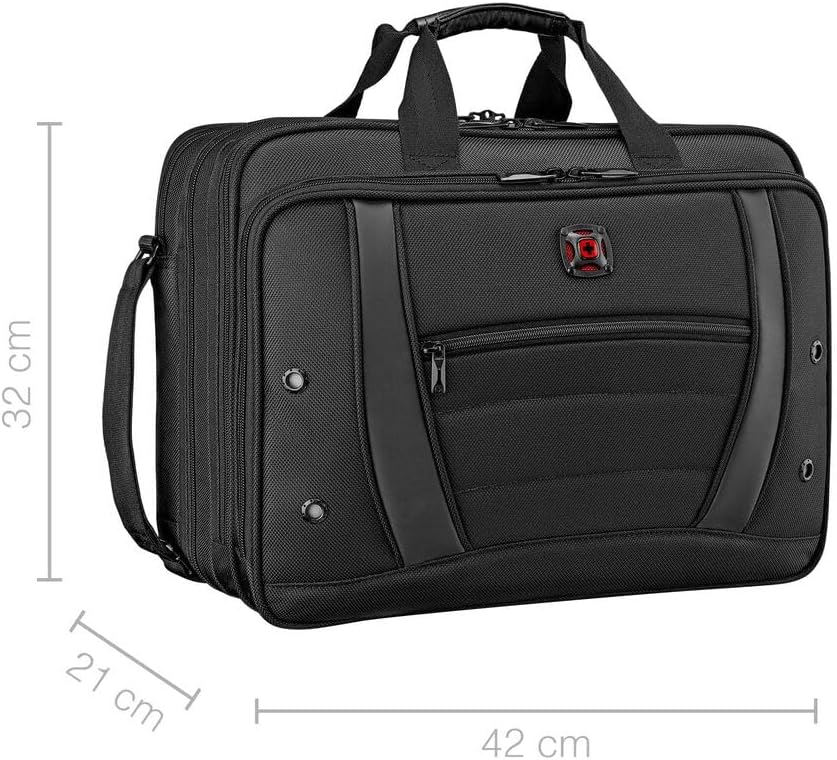Thumbnail 6 de WENGER Synergy Laptop-Tasche (17") – gepolstertes Notebookfach, Organizer und Business-Aktentasche, schwarz