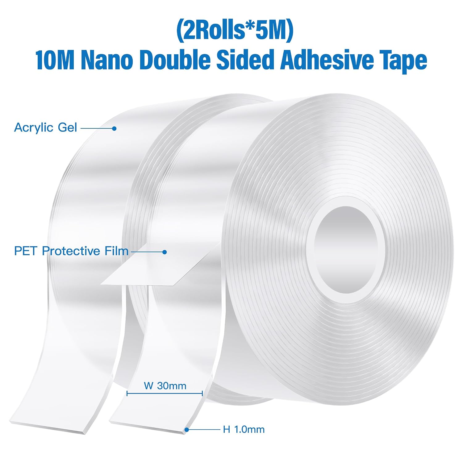 Detalle 2 de kinkaivy 10M Doppelseitiges Klebeband 3 cm đ§·