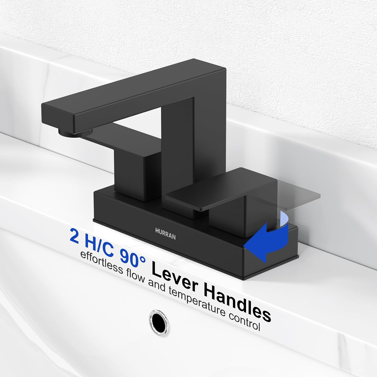 Detalle de Hurran Bathroom Sink Faucet 4-Inch
