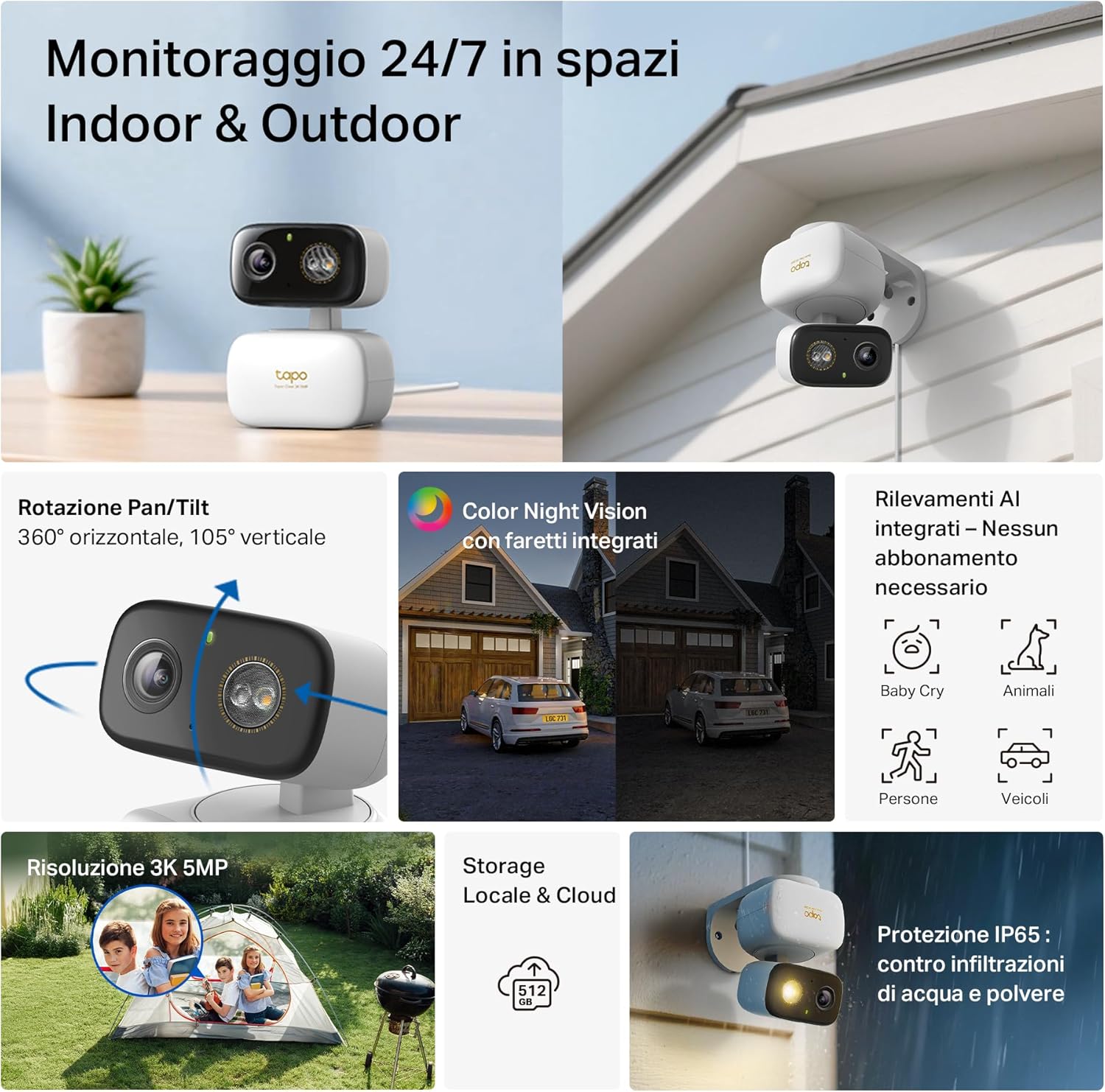 Thumbnail 1 de TP-Link Tapo C236 Telecamera 5MP 3K per esterno/interno