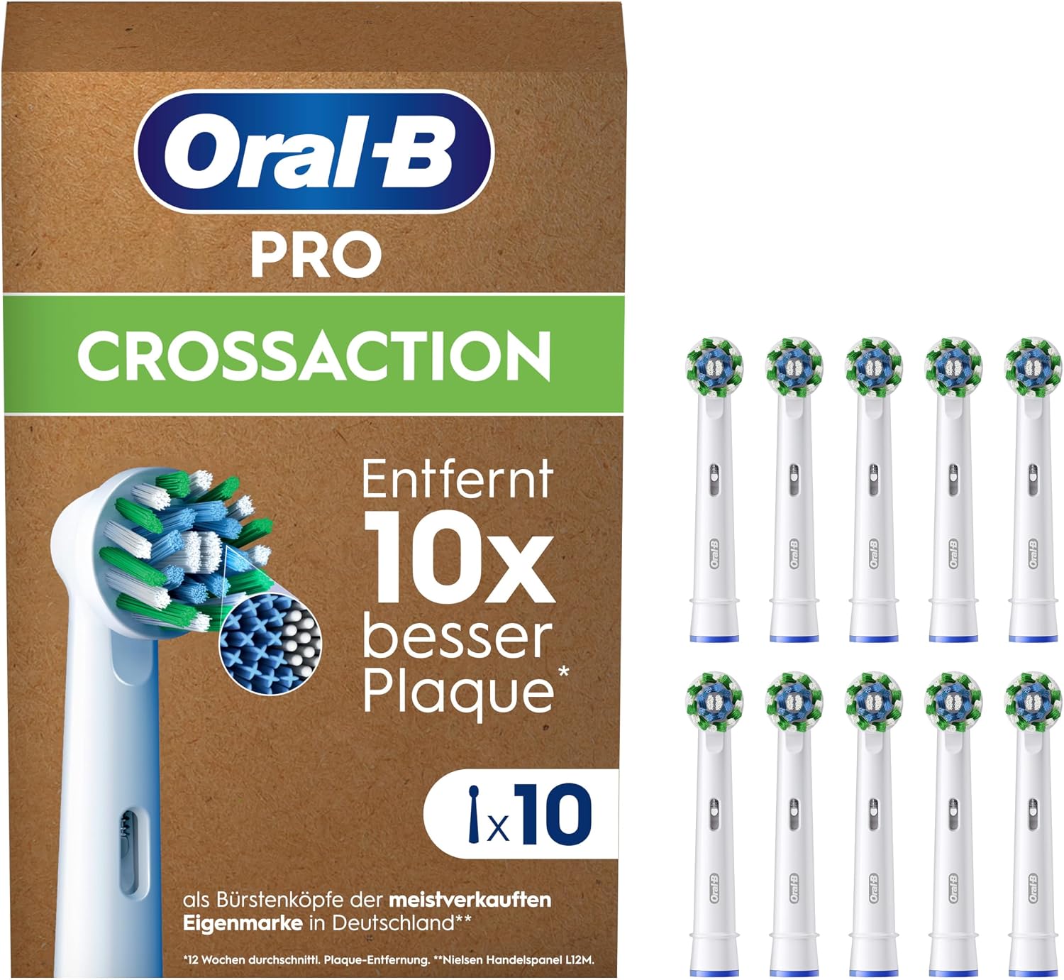 Detalle de Oral-B Pro CrossAction Aufsteckbürsten 10 Stück