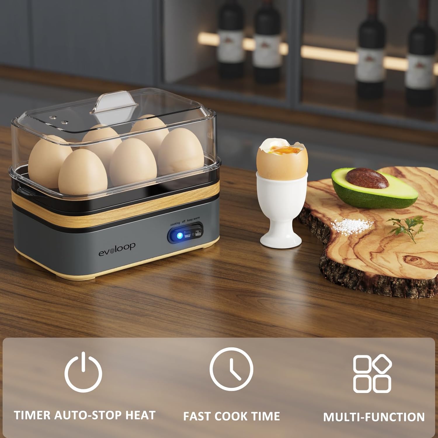 Detalle de Evoloop Rapid Egg Cooker 6 Eggs