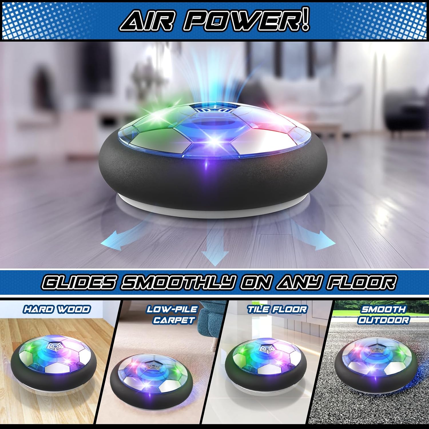 Thumbnail 1 de Buoeuik Pallone Calcio Fluttuante 1200 mAh
