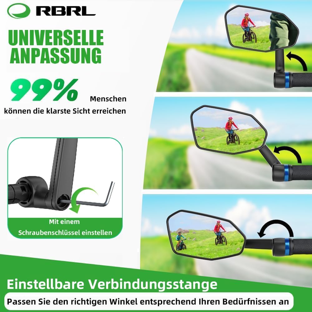 Thumbnail 2 de RBRL Fahrradspiegel 360° Verstellbar