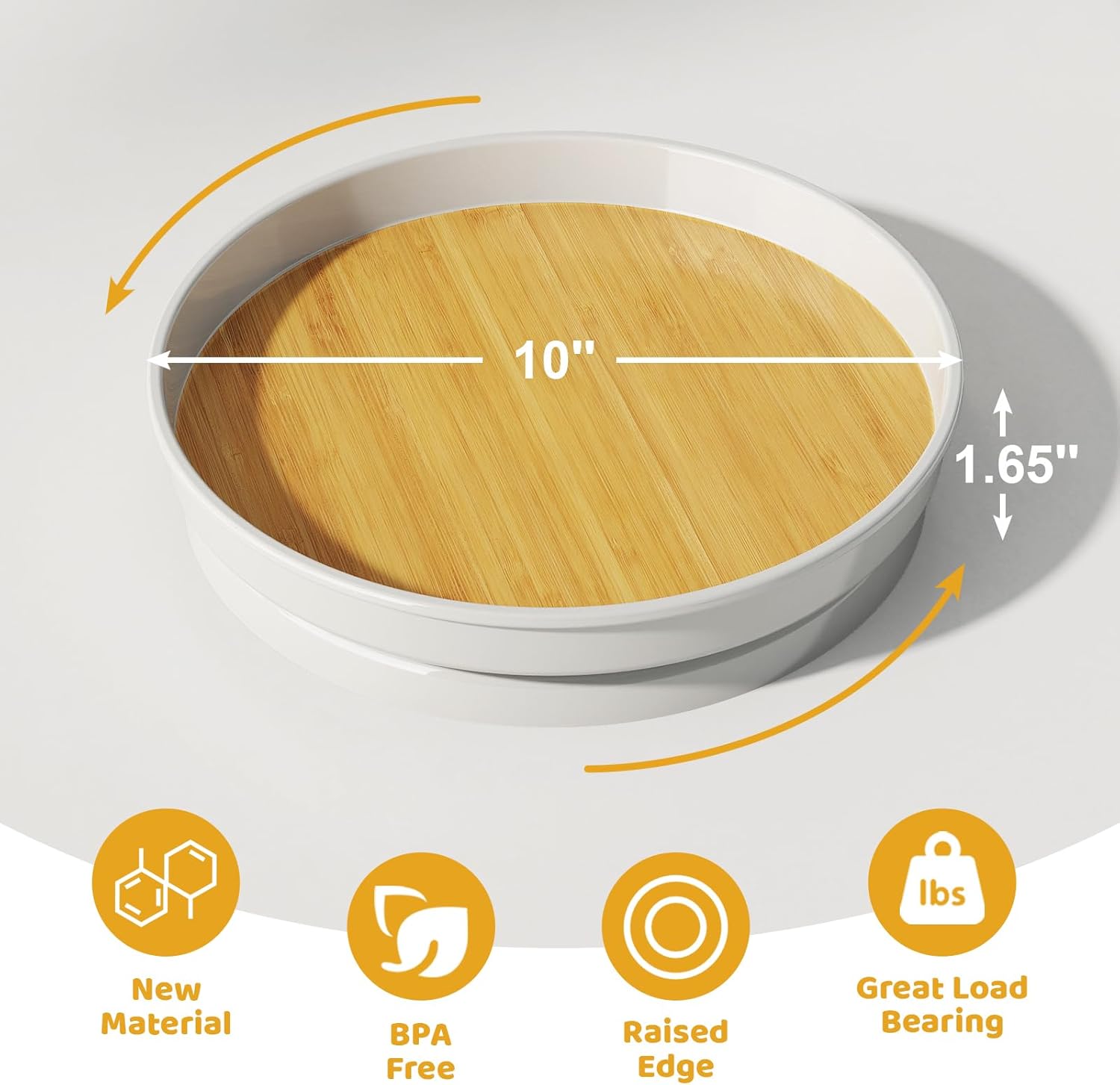 Thumbnail 1 de LAMU 2 Pack 10 inch Lazy Susan Organizer 🍽