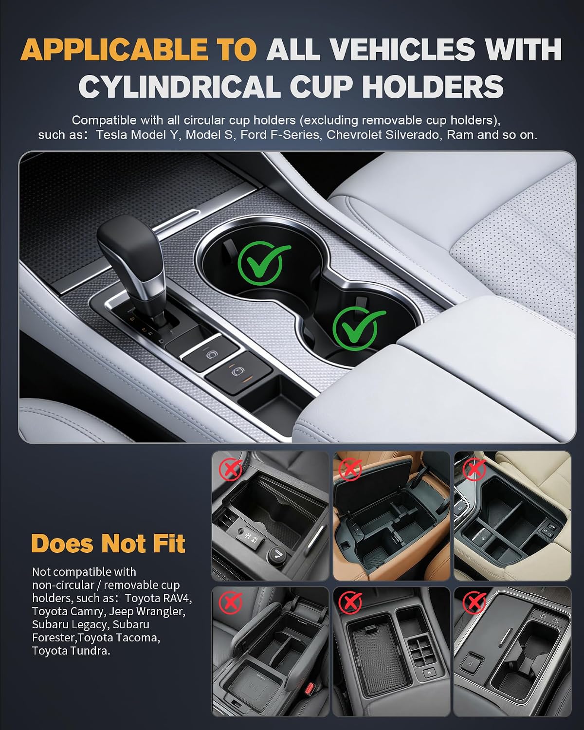 Detalle de Aucoza Car Desk with Adjustable Height, Wood-Grain Finish and Rotating Cup Holder