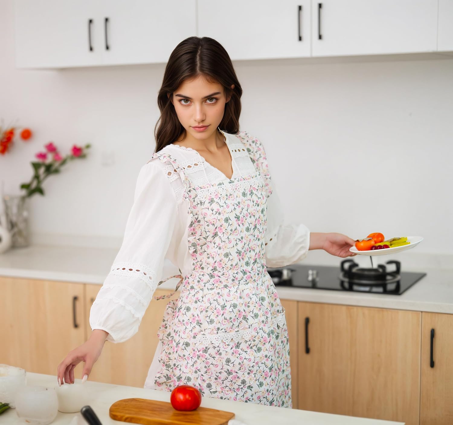 Detalle 2 de Aoomzoon Cotton Cooking Apron