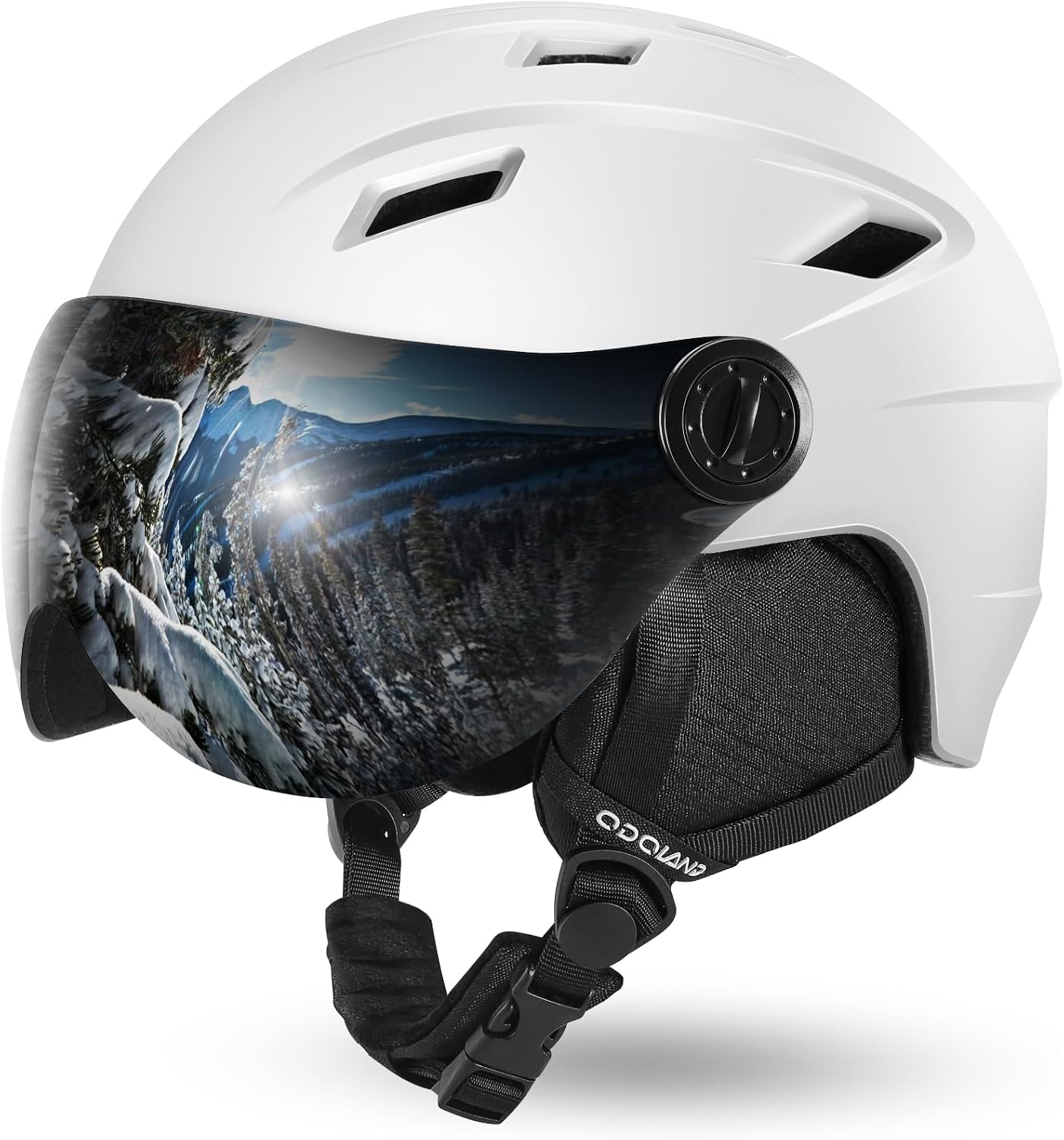 Detalle de Odoland Ski Helmet with Visor goggles