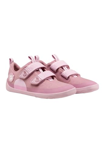 Detalle de Affenzahn Barfußschuh Baumwolle Lucky – Pink, Vegan, Klettverschluss, Größe 21–32