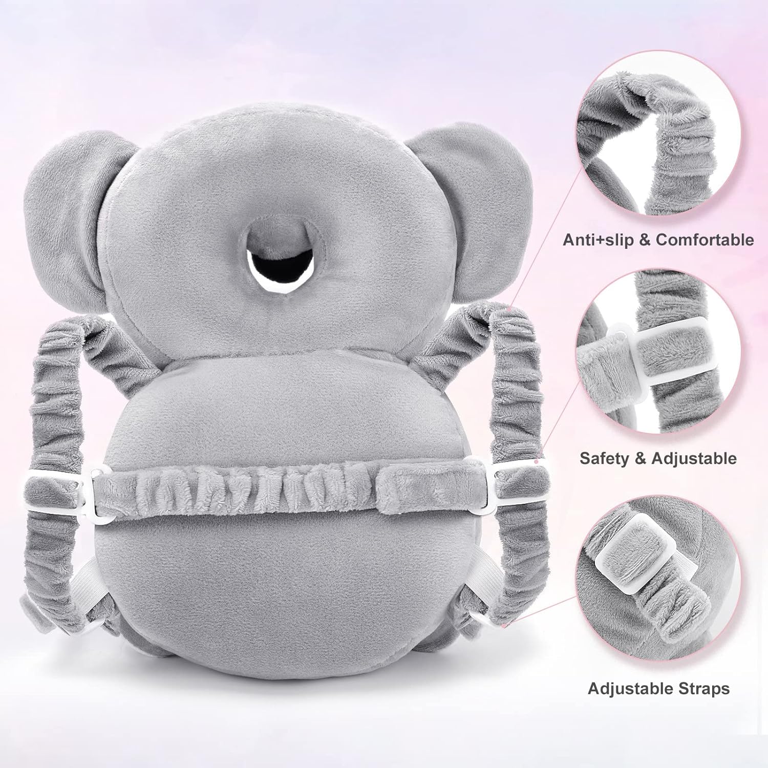 Thumbnail 2 de Afufu Protection de Tête de Bébé pour les Bébés Marchants (4 à 24 mois) – Coussin doux, réglable et sac à dos protecteur