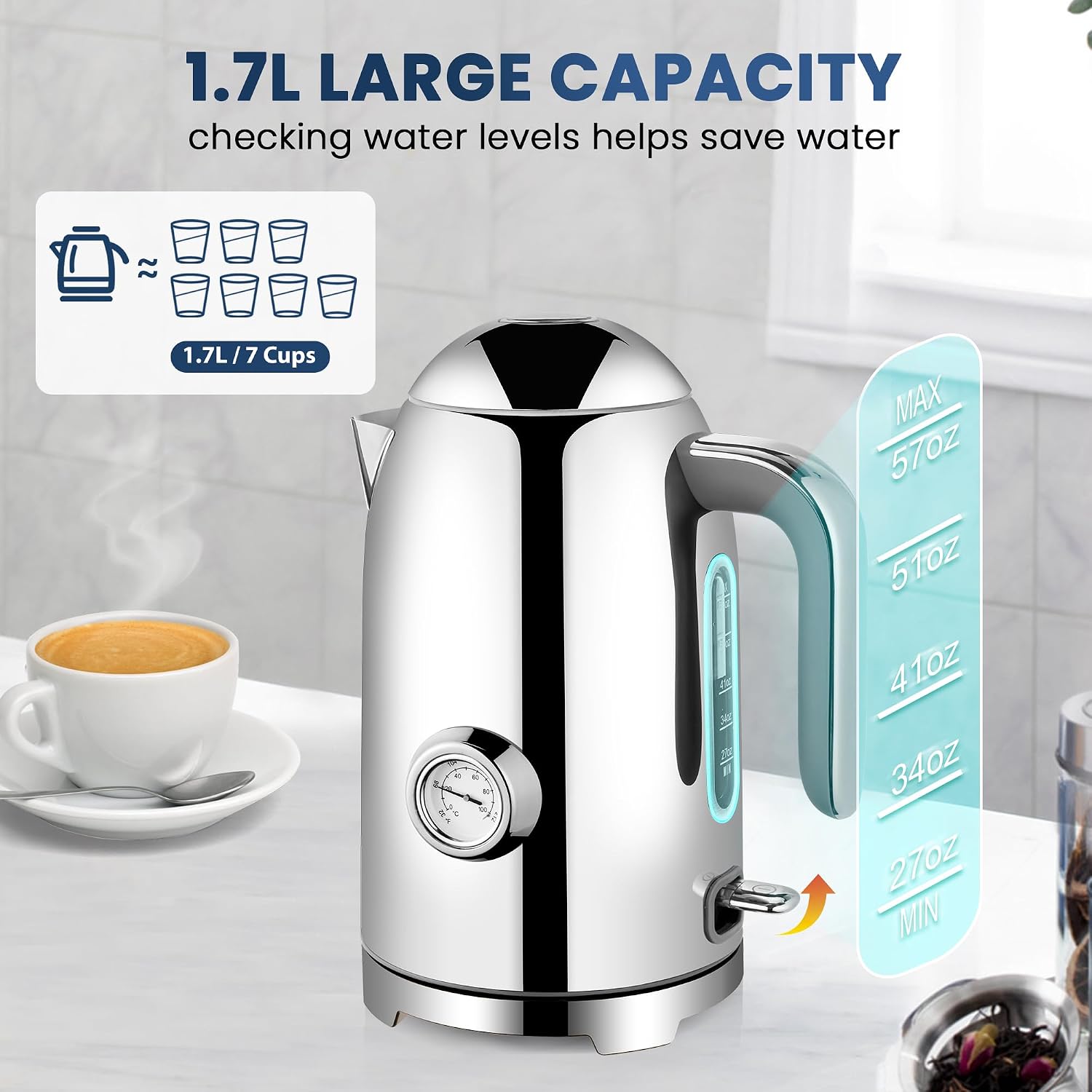Thumbnail 4 de SUSTEAS Electric Kettle 57oz Fast 1500W