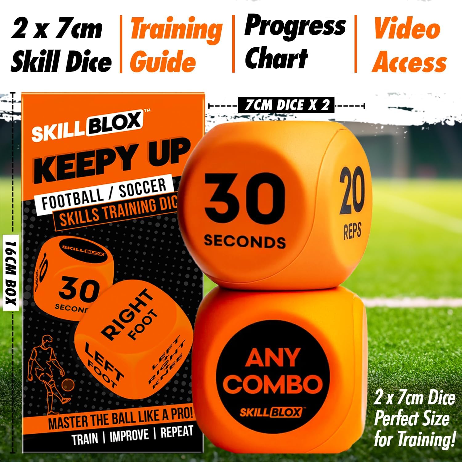 Thumbnail 3 de SKILL BLOX Keepy Up Training Dice 2 pcs