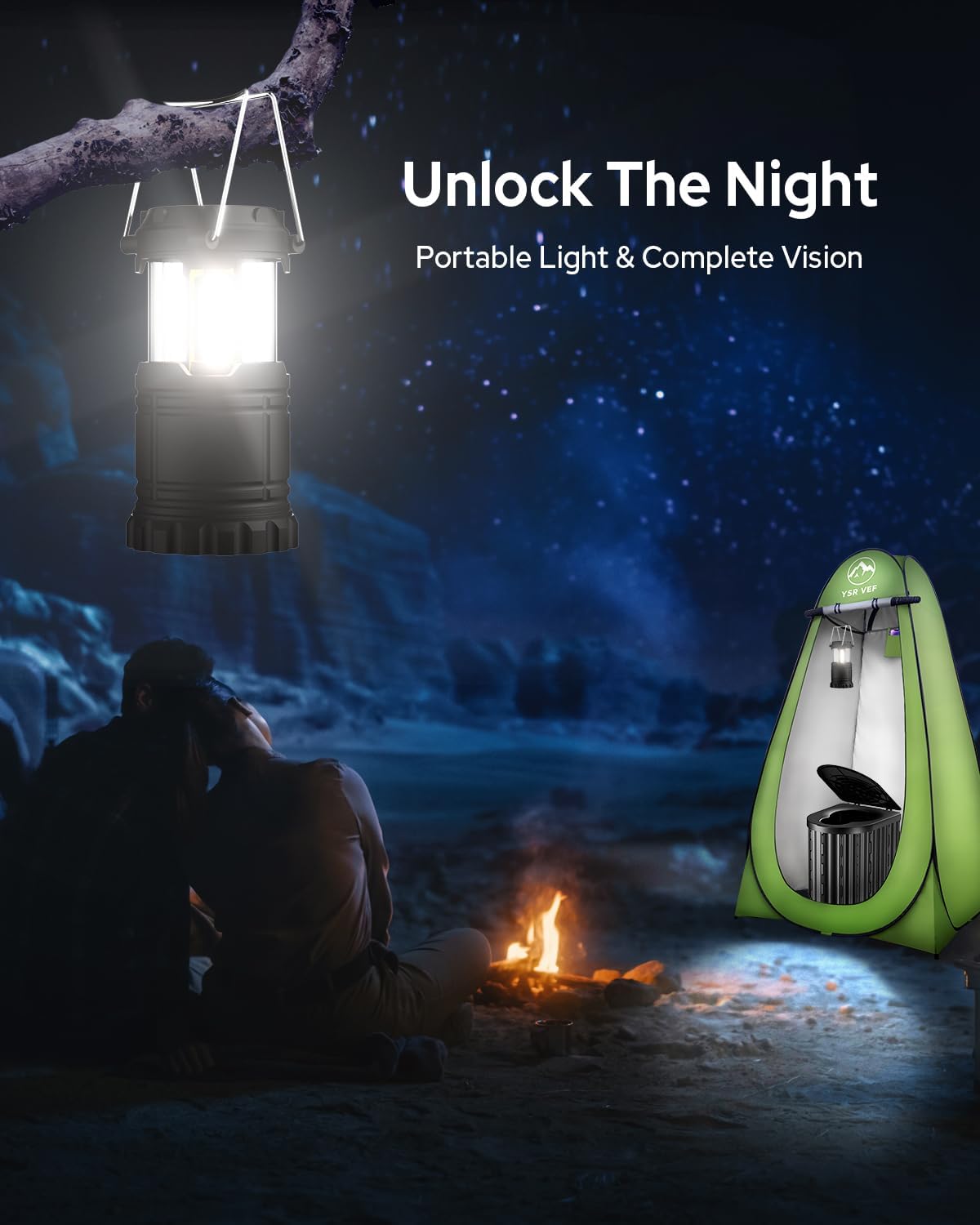 Thumbnail 5 de Portable Camping Toilet Kit with 22-Inch Storage Bag